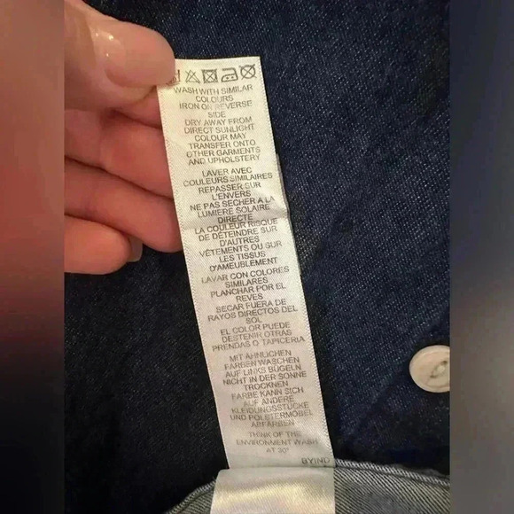 ASOS Men’s Blue Denim Button-Up Shirt - Size Large, Office Professional Casual - Picture 4 of 5